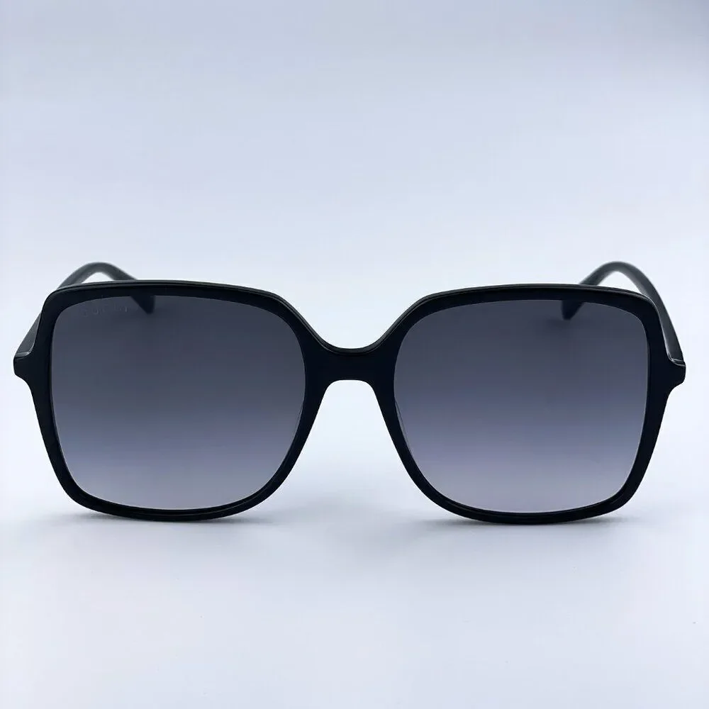NEW GUCCI GG0544S 001 Black Grey Gradient Square Women Sunglasses